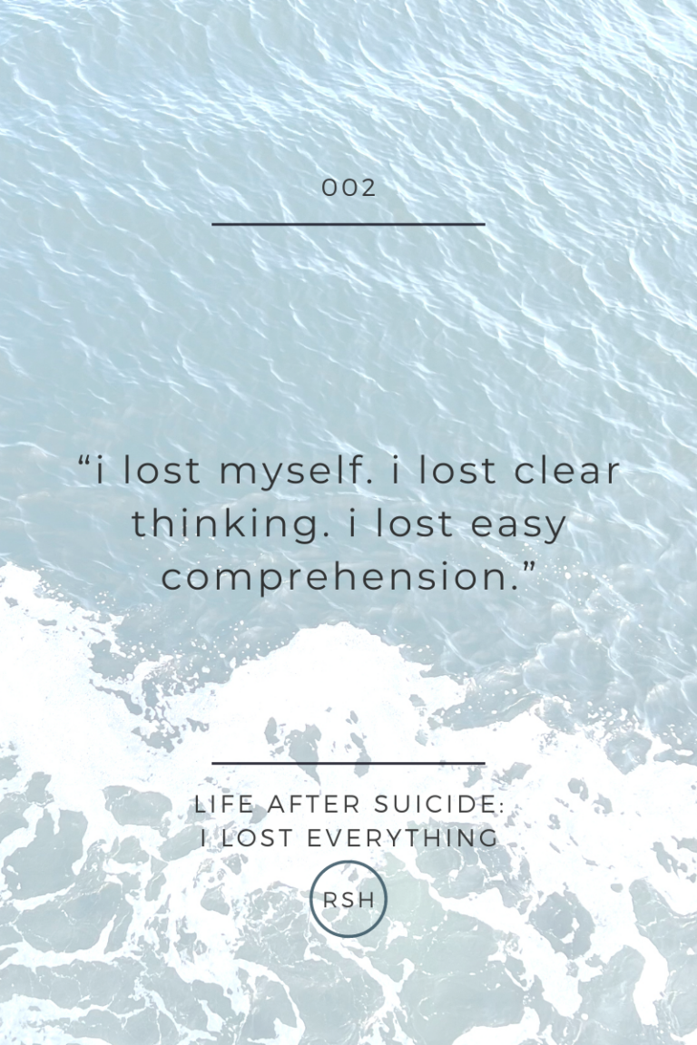 life after suicide: i lost everything
